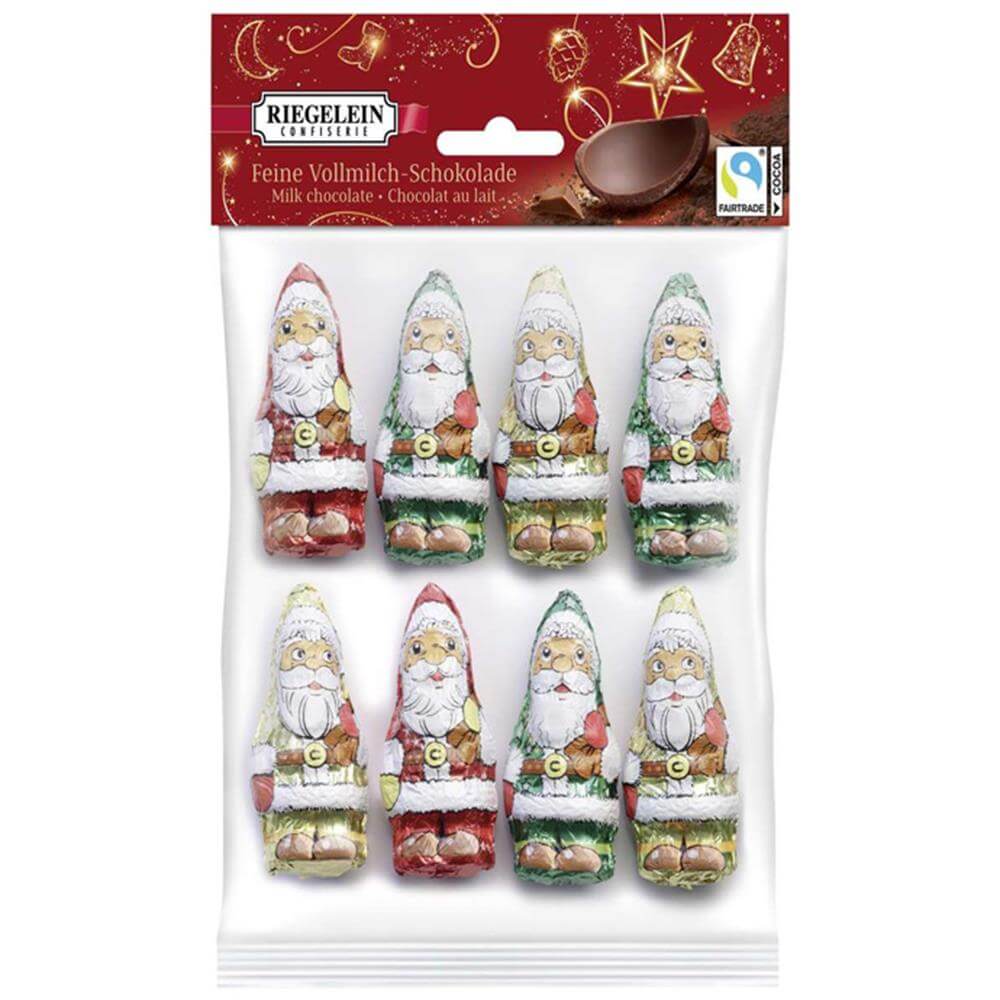 Riegelein Milk Chocolate Santas 100g